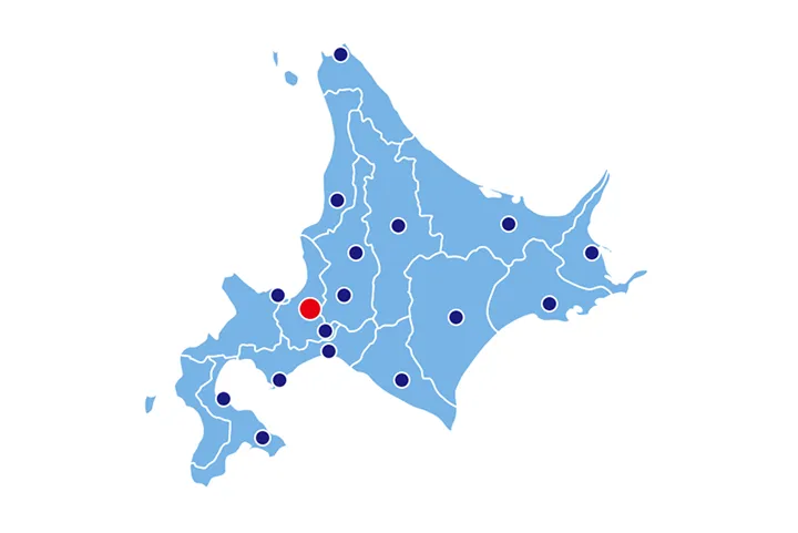北海道広域に有する拠点のイメージ